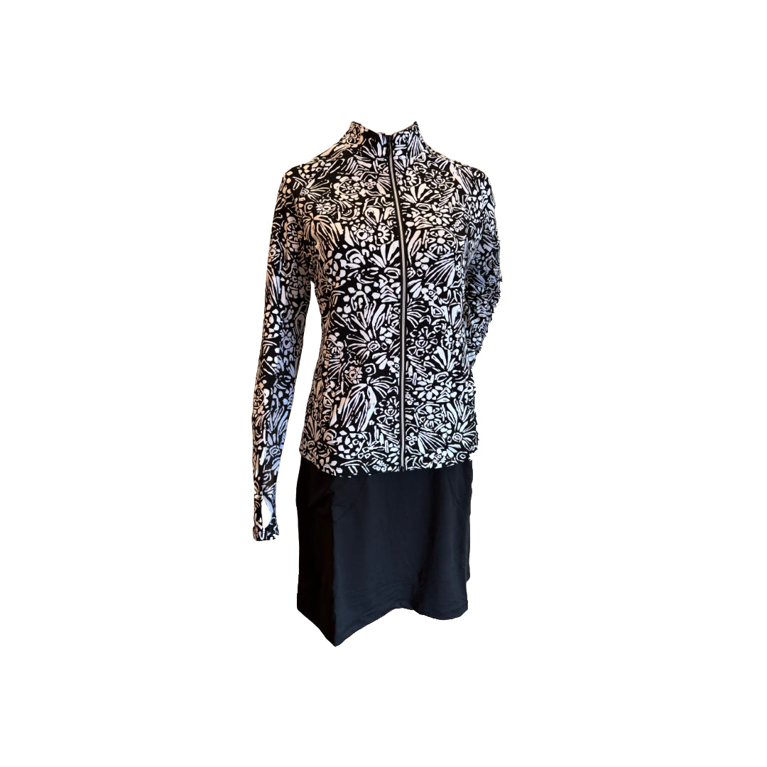 Lady's long sleeve top - full zip