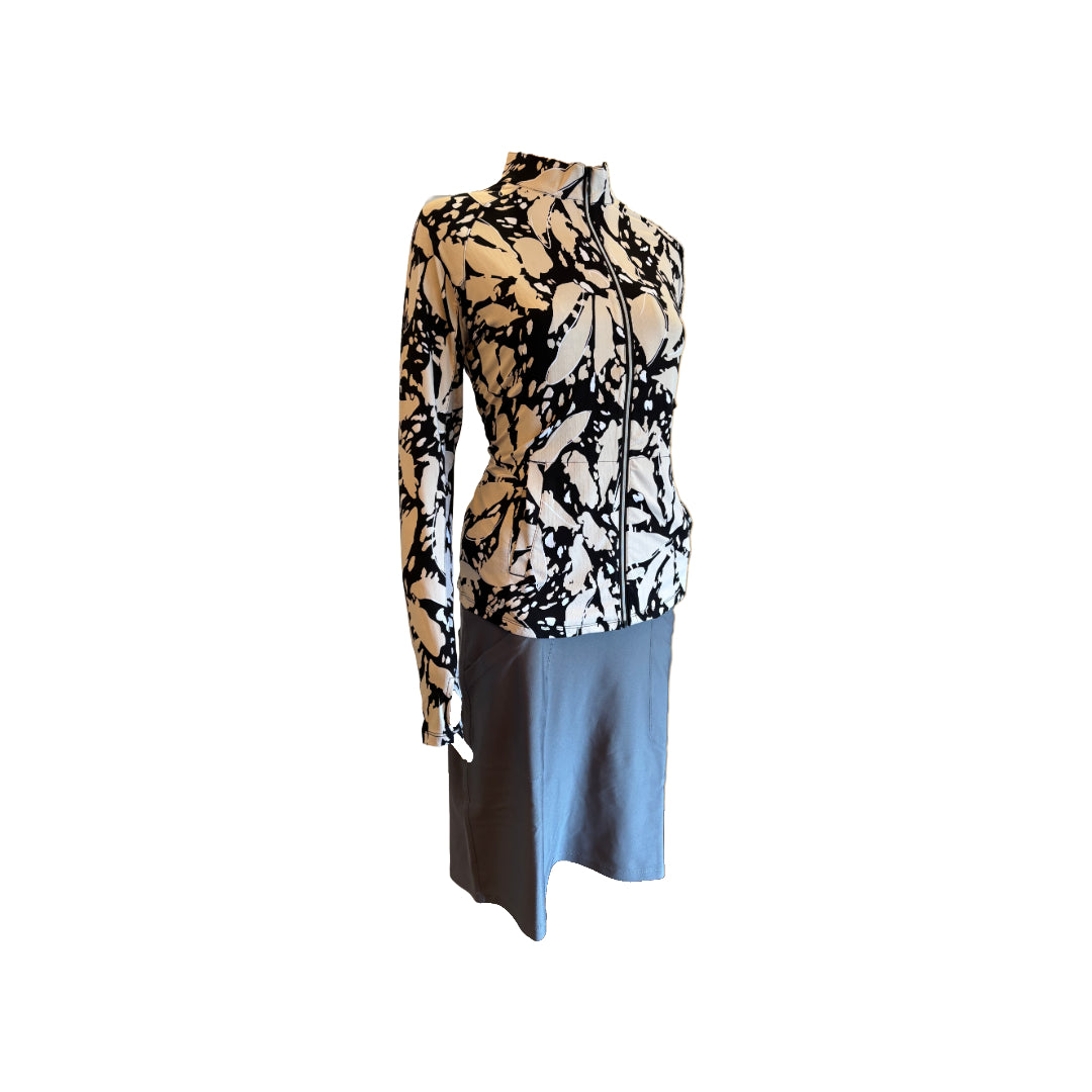 Lady's long sleeve top - full zip