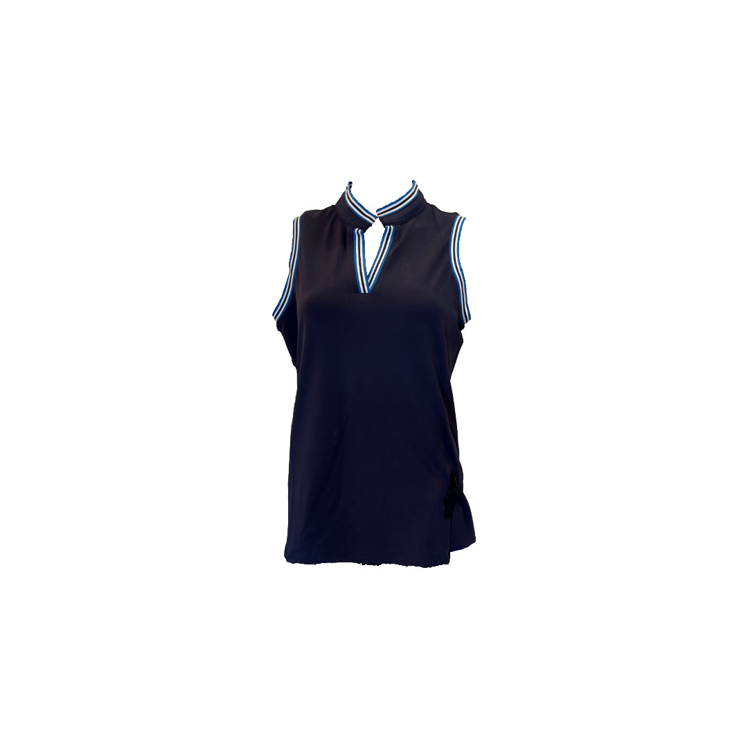 Lady's v-neck sleeveless blouse