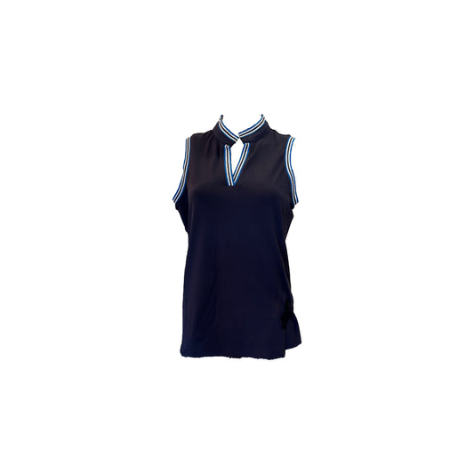 Lady's v-neck sleeveless blouse